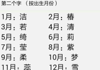 比较小众的女生名字两个字