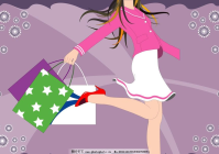 女生购物图片动漫图片