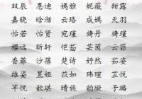 比较小众的女生名字大全