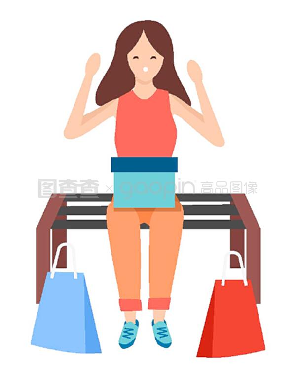女士买东西